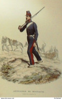 Costume Militaire Artilleur De Montagne - Estampes & Gravures