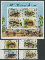 Kiribati:Unused Stamps Serie And Block Lizards, 1987, MNH - Other & Unclassified