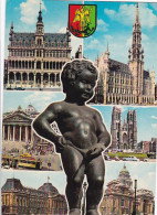 Brussels Multiview - Belgium -  Used Postcard,- Bel1 - Altri & Non Classificati