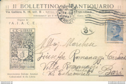 Z564 Cartolina Bologna Citta'  Il Bollettino Dell'antiquario Ex Libris - Bologna