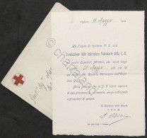 Croce Rossa Italiana - Invito Premiazione Infermiere Volontarie - Voghera - 1919 - Non Classés