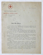 WWI - Croce Rossa Italiana - Lettera Invio Pane Ai Prigionieri Di Guerra - 1918  - Unclassified