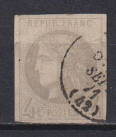 France: Y&T N° 41B Oblitéré(s). Aminci !! - 1870 Bordeaux Printing