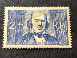 FRANCE Timbre 439, Claude Bernard , Neuf Avec Charnière * - Unused Stamps