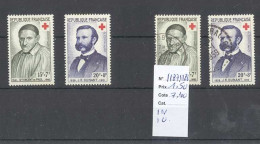 Yvert  1187-1188 - Croix Rouge  - Lot De 2 Timbres Neufs Sans Traces De Charnières + 2 Timbres Oblitérés - Ongebruikt