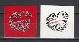 Autoadhésif N° Y&T 102 Et 103 Neuf** Coeurs 2007  ( Maison De Couture Givenchy) - Unused Stamps