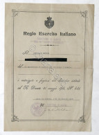 WWI - Direzione Di Sanità - Autorizzazione A Fregiarsi Di Distintivo - 1918 - Documents