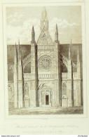 France (45) Orléans Cathédrale 1830 - Stiche & Gravuren