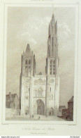 France (60) Senlis Notre-Dame 1830 - Stiche & Gravuren