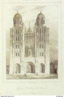 France (21) Dijon église Saint-Michel 1830 - Stiche & Gravuren