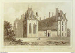 France (95) Ecouen Château 1830 - Prints & Engravings
