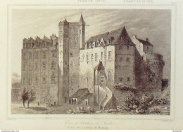France (44) Nantes Château 1830 - Stiche & Gravuren