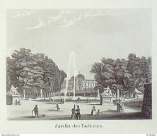 France (75)  8ème Jardin Des Tuileries 1824 - Prints & Engravings