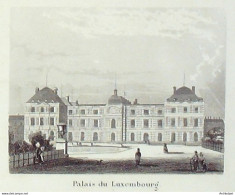 France (75)  6ème Palais Du Luxembourg 1824  - Stiche & Gravuren