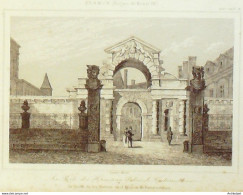 France (77) Fontainebleau Porte Des Ternes 1824 - Estampes & Gravures