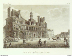 France (75)  4ème Hôtel De Ville 1824 - Estampes & Gravures