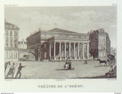 France (75)  6ème Théâtre De L'Odéon 1824 - Prenten & Gravure