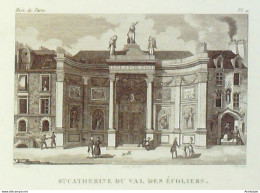 France (75)  4ème Sainte-Catherine Val Des écoliers 1824  - Prenten & Gravure