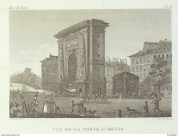 France (75) 10ème Porte Saint-Denis 1824 - Prenten & Gravure