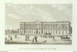 France (75)  4ème  Colonnade Du Louvre 1824 - Estampes & Gravures