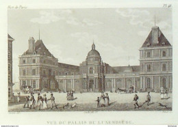 France (75)  6ème Palais Du Luxembourg 1824 - Estampes & Gravures