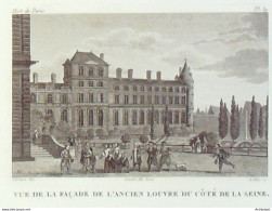 France (75)  4ème Louvre Côté Seine 1824 - Stiche & Gravuren
