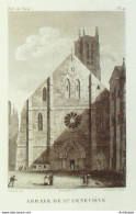 France (75)  5ème Abbaye Ste Geneviève 1824  - Prenten & Gravure