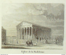 France (75)  8ème église De La Madeleine 1824 - Estampes & Gravures