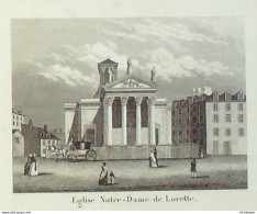 France (75)  9ème Eglise Notre-Dame-de-Lorette 1824  - Prenten & Gravure