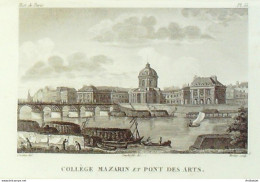 France (75)  6ème Pont Des Arts 1824 - Prenten & Gravure