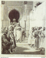 Maroc Le Pacha Par Dehodencq 1874 - Estampes & Gravures