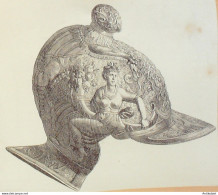 Italie Casque En Fer Ciselé XVIème S 2 - Prints & Engravings