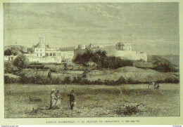 Ghana Cape Coast Château 1877 - Prenten & Gravure