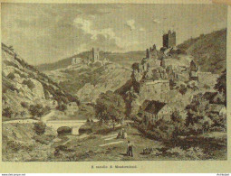 Allemagne Monderscheid Château 1878 - Prints & Engravings