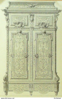 Armoires 17ème 1875 - Prenten & Gravure