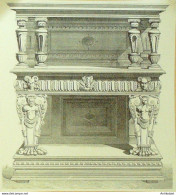 Credence En Noyer 16ème 1863 - Prints & Engravings