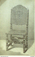 Portugal Chaise En Bois 17ème 1864 - Prenten & Gravure