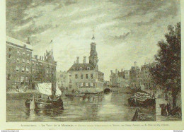 Pays Bas Amsterdam Tour De La Monnaie 1782 - Estampes & Gravures