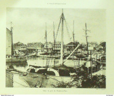 Guadeloupe Pointe A Pitre Port Maritime 1876 - Prenten & Gravure