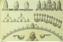 Grèce Colliers Fibules 1883 - Prints & Engravings