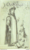 Allemagne Costume Cartouche Blason 1870 - Prenten & Gravure