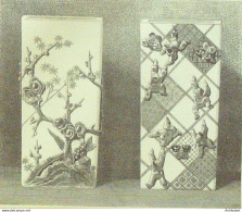 Japon Vases En Porcelaine 1877 - Estampes & Gravures