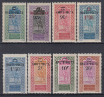 TIMBRE HAUTE VOLTA SERIE SURCHARGEE N° 33/40 NEUFS * GOMME TRACE DE CHARNIERE - Unused Stamps
