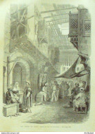 Egypte Bazar De Suez 1888 - Stiche & Gravuren