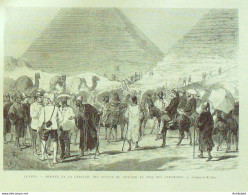 Egypte Les Pyramides Le Vice Roi 1884 - Prenten & Gravure