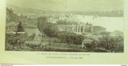 Turquie Constantinople Palais Dolma Bagtche Residence Du Sultan 1874 - Prenten & Gravure