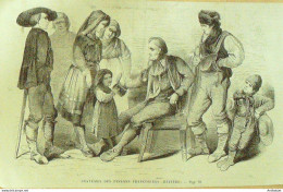 Autriche Paysans De Babière 1871 - Prints & Engravings