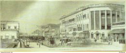Inde Calcutta Old Court House Street 1864 - Estampes & Gravures