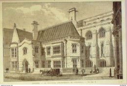 Angleterre Londres Guidhall Biliothèque 1873  - Stiche & Gravuren