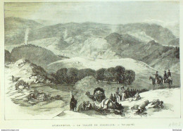 Afghanistan Jugdulluk Vallée 1880 - Stiche & Gravuren